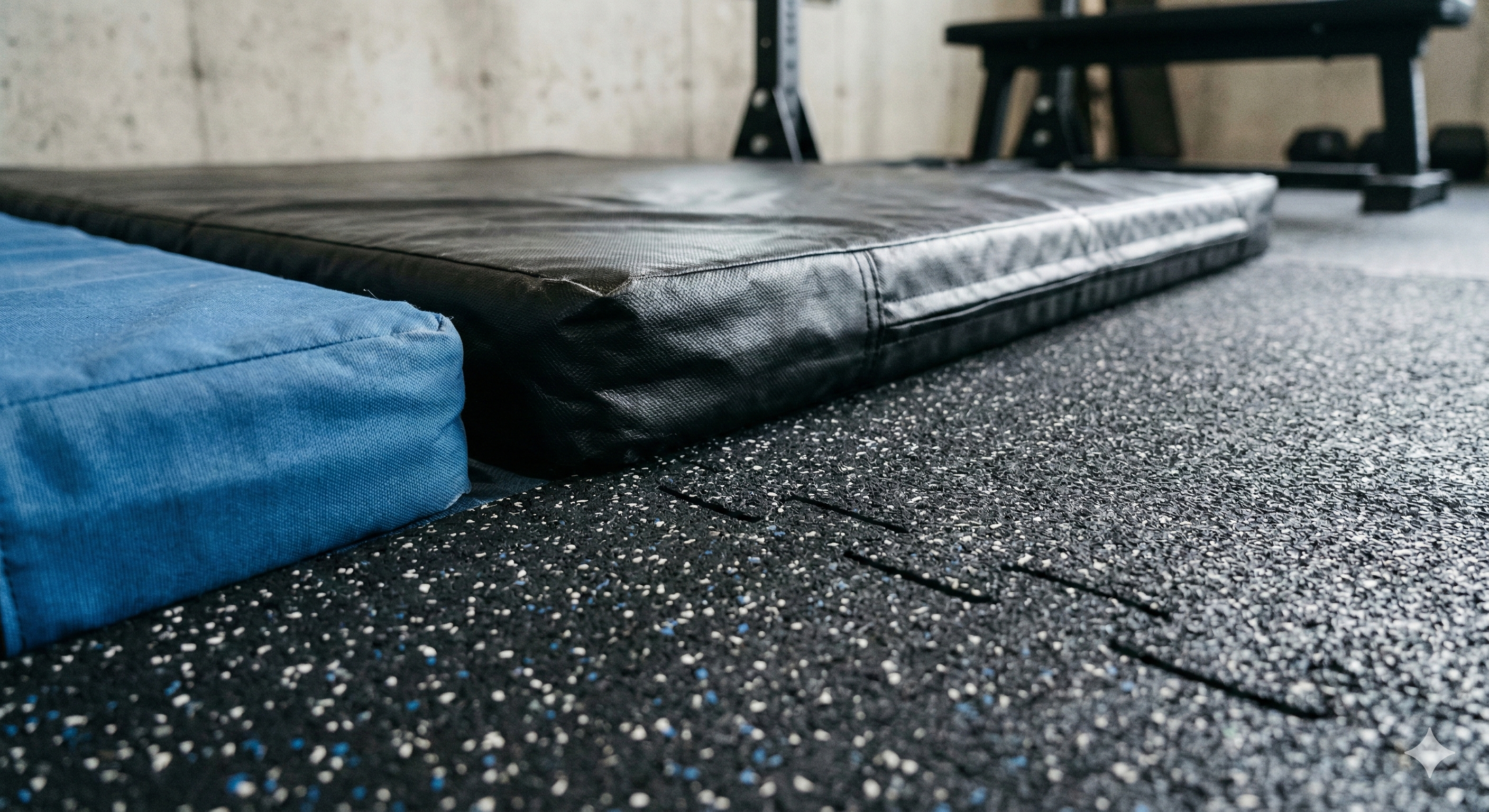 Gym matting and crashpad material details